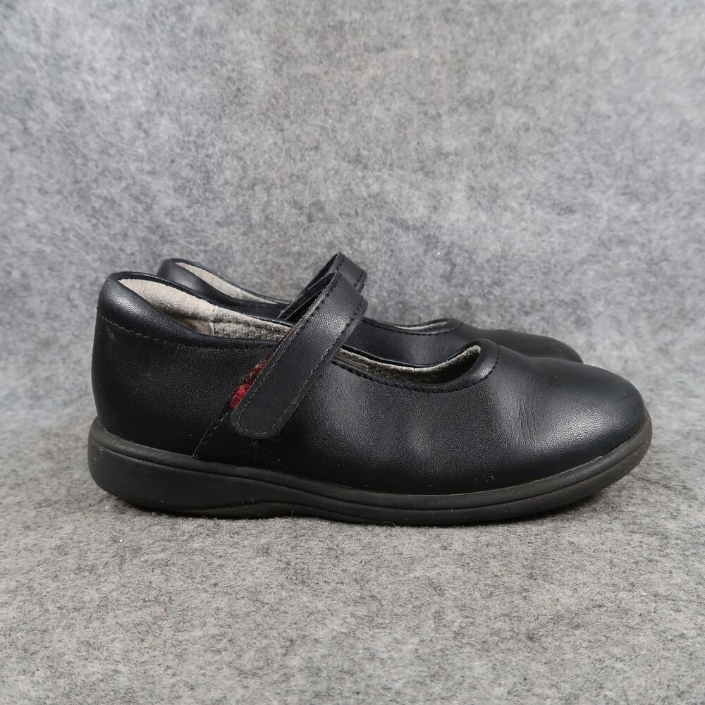 School Issue Shoes Girls 13 Mary Jane Prodigy Hook N Loop Black Uniform Dress